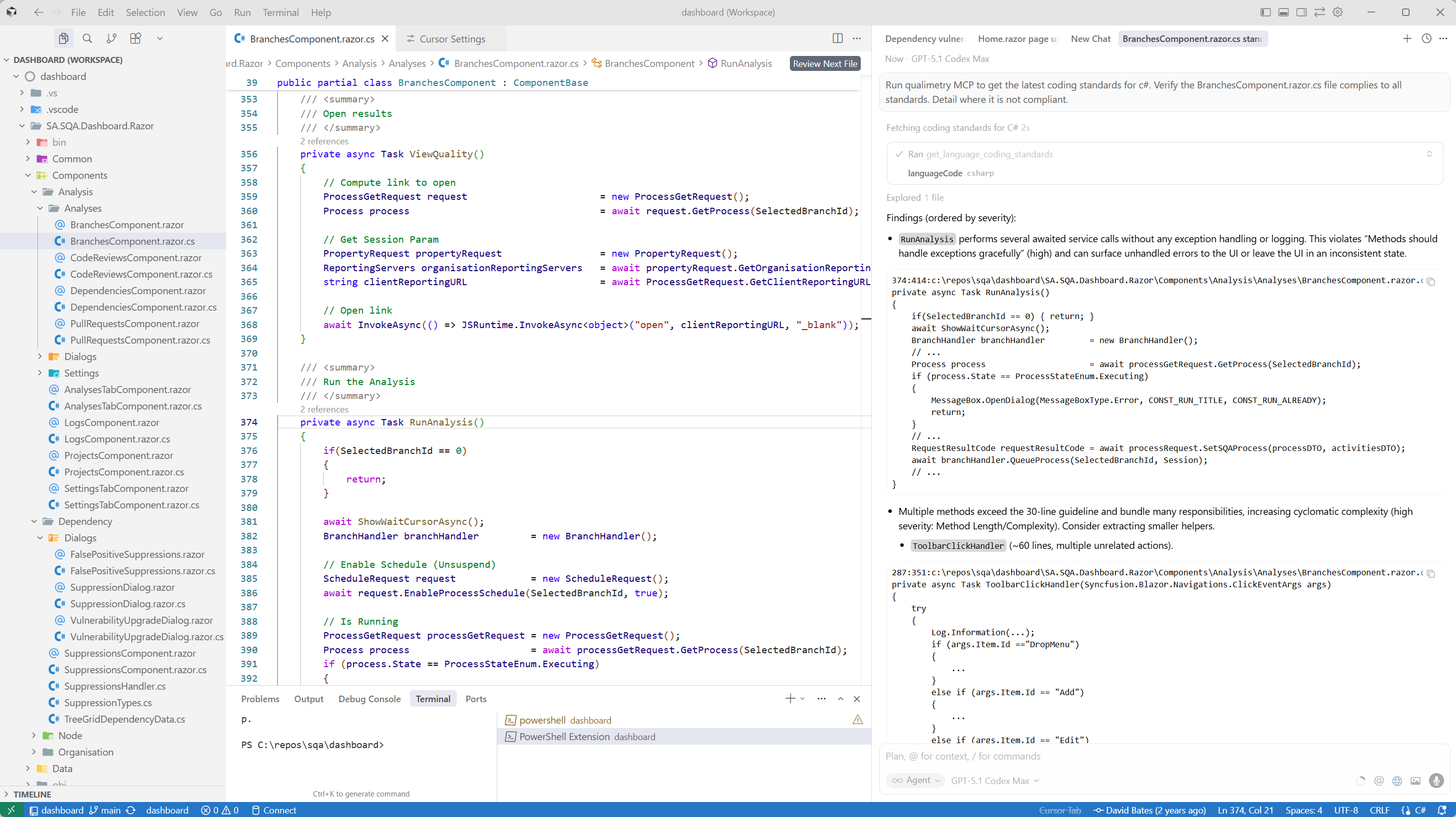 Shift left with MCP integration to a) pull standards locally to develop with b) import HITL reviewed issues to resolve in IDE's.